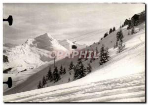 Old Postcard Morzine Arrival of the Teleterique Plenay Pointe Nion