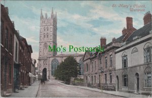 Warwickshire Postcard - Warwick, St Mary's Church    SW13177