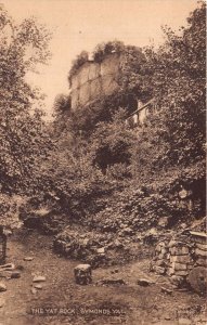 SYMONDS YAT UK THE YAT ROCK~VALENTINES SEPIA PHOTO POSTCARD 1959