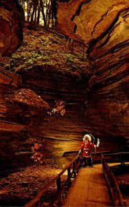 Indian Brave At Witches Gulch Wisconsin Dells
