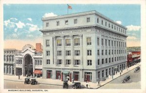 Augusta Georgia Masonic Temple Vintage Postcard AA17861