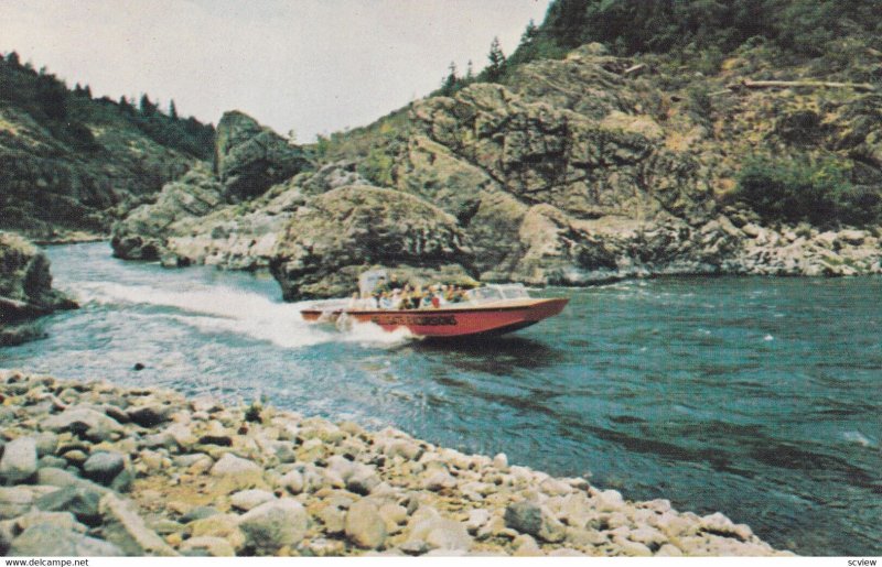 GRANTS PASS, Oregon, 1950-1960s; Hellgate Excursions, Jetboat Ride Down The R...