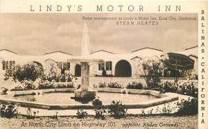Asco California 1930s Lindy's Motor Inn US 101 Postcard 12406