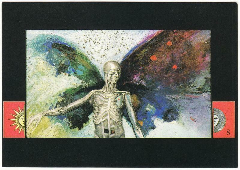 The Ceremony of Innocence by Nick Bantock Alchemy Collage Art Postcard