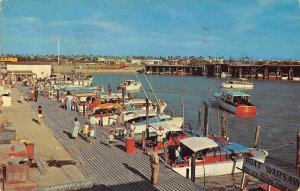 Boat Basin Port Isabel Brownsville Texas 1960 postcard