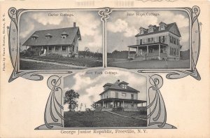George Junior Republic Cottages New York 1910c postcard