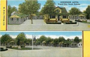 SD, Rapid City, South Dakota, Horseshoe Motel, Multi View, E.C. Kropp No. 12949N