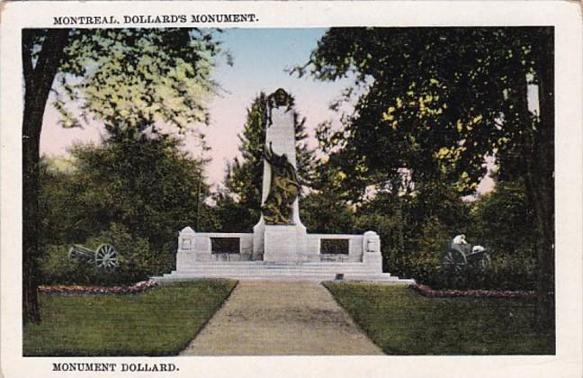 Canada Montreal Dollard's Monuemnt