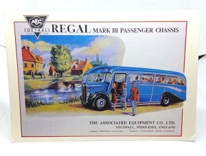 AEC Regal Mark III Passenger Bus Coach Vintage Advertising Promotional Postcard