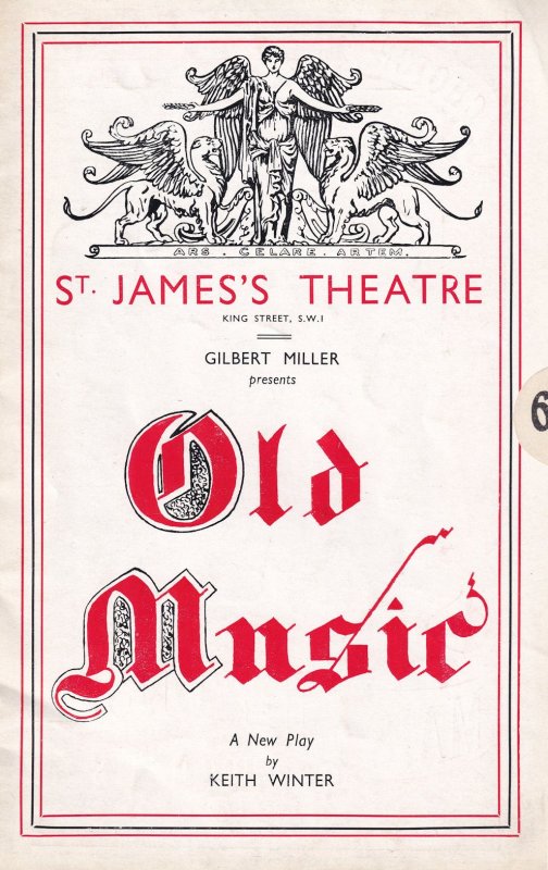 Old Music Margaret Hood Marjorie Fielding St James Musical Theatre Programme