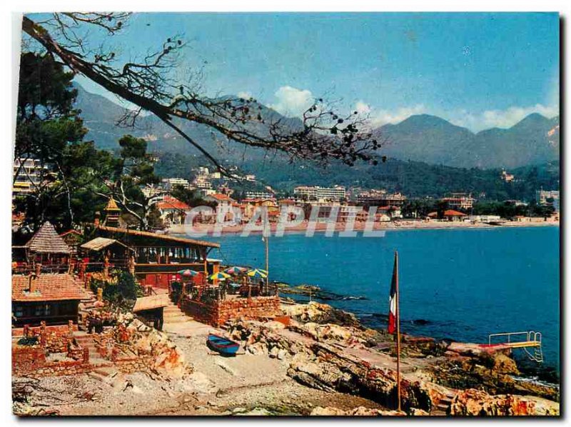 Modern Postcard Roquebrune Cap Martin AM View on the beaches of Carnoles