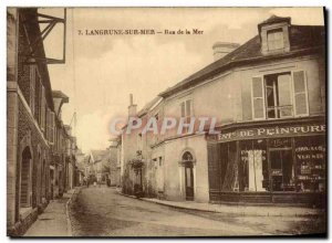 Old Postcard Langrune Sur Mer Street Sea paint company