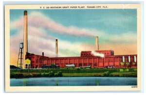 Southern Kraft Paper Plant Panama City FL Florida Postcard (CM16)