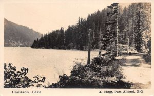Port Alberni BC Canada Cameron Lake Real Photo Vintage Postcard AA105185