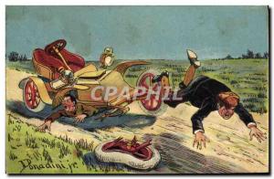 Postcard Old Automobile Illustrator Donadini