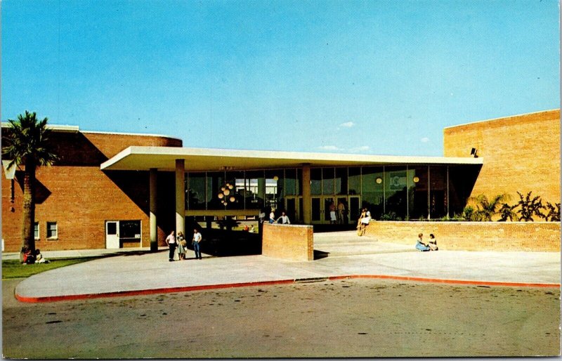 Vtg Tucson Arizona AZ Catalina High School 1950s Chrome View Postcard 