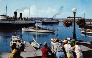 Harbour, Victoria, British Columbia CPR Princess Steamer Canada Vintage Postcard