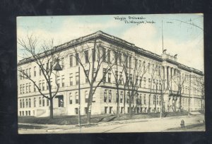 FORT WAYNE INDIANA HIGH SCHOOL BUILDING 1910 VNTAGE POSTCARD