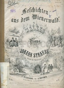 434518 Johann Strauss Gesechichfen aus dem Wiener wald musical notes Shpilberg