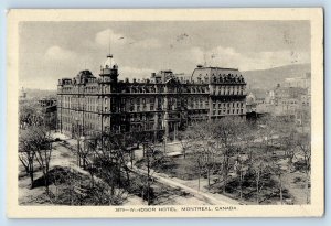 Montreal Quebec Canada Postcard Windsor Hotel View 1936 Posted Vintage