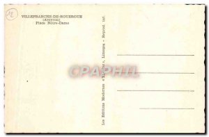 Old Postcard Villefranche De Rouergue Place Notre Dame