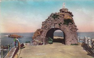 France Biarritz Le Rocher de la Vierge 1949 Photo