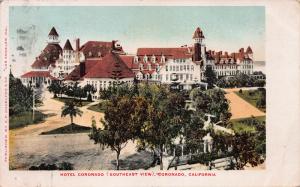 Hotel Coronado, Southeast View, Coronado, California, Early Postcard, Used