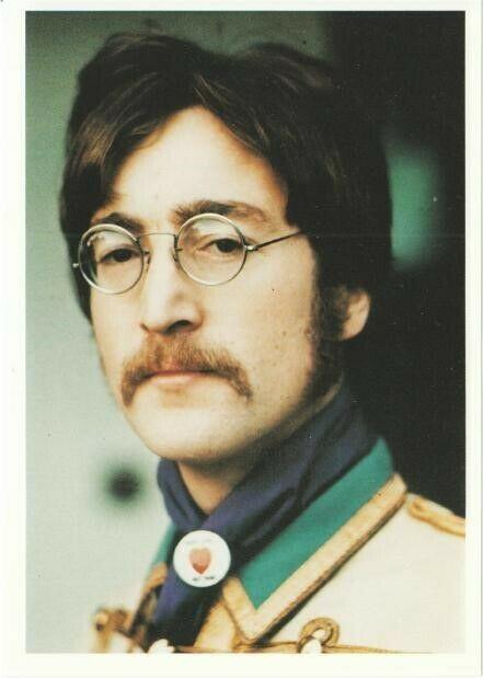 John Lennon in 1967 with Mustache The Beatles Modern Postcard