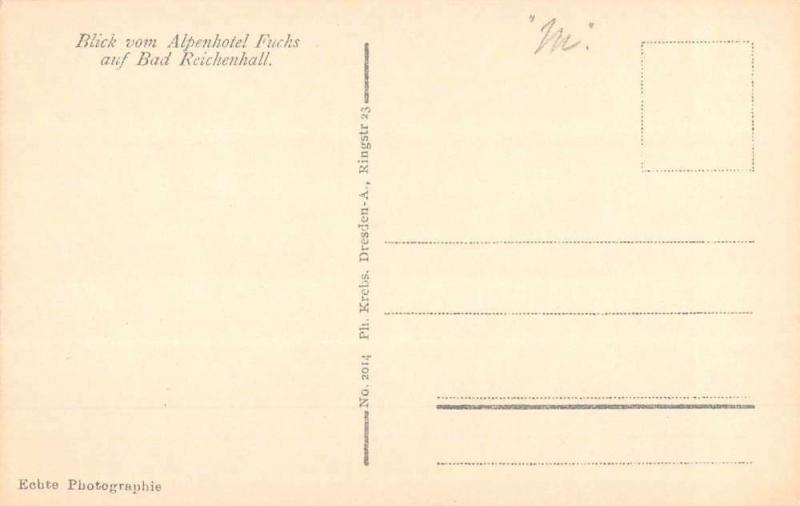 Bad Reichenhall Germany Birdseye View Of City Real Photo Antique Postcard K69478