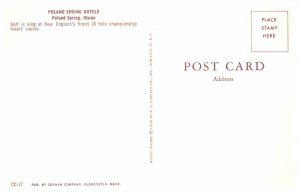 Postcard GOLF COURSE SCENE Poland Spring Maine ME AR3204