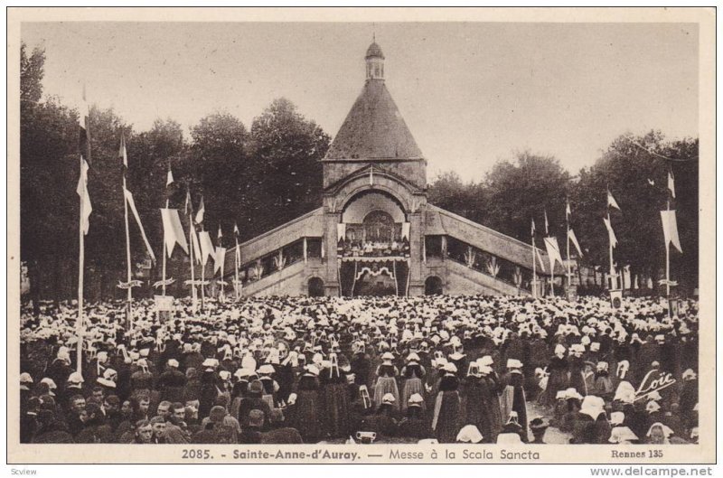 Messe A La Scala Sancta, Sainte-Anne-d'Auray (Morbihan), France, 1900-1910s