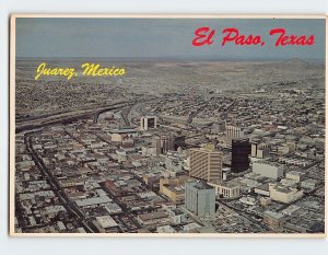 Postcard Looking west over downtown Hollywood Hill's, El Paso, Texas