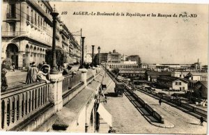 CPA AK Algérie-Alger-Le Boulevard de la République les Rampes du Port (236689)