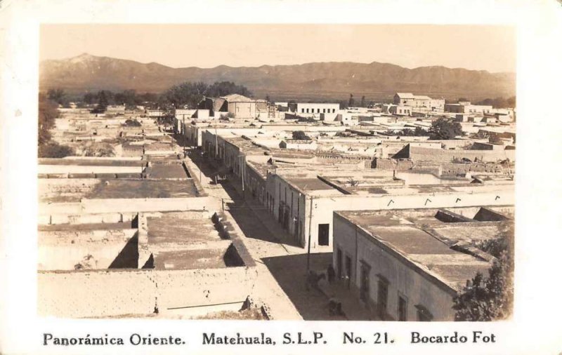 Matehuala SLP Mexico Birds Eye View Real Photo Vintage Postcard JJ658807