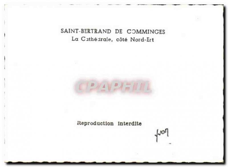 Postcard Modern Saint Bertrand de Comminges cathedral coast North East