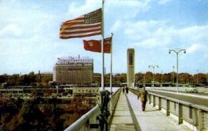 The Famous Rainbow Bridge - Niagara Falls, New York