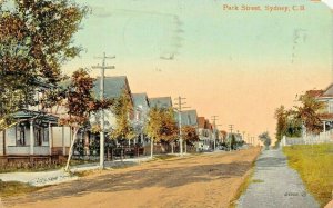 SYDNEY CAPE BRETON NOVA SCOTIA CANADA~PARK STREET 1916 POSTCARD