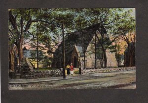 MA View Christ Church Quincy Mass Massachusetts Vintage Postcard