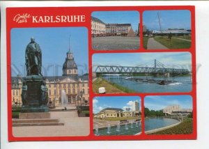 442003 Germany Gruss aus Karlsruhe advertising Old postcard