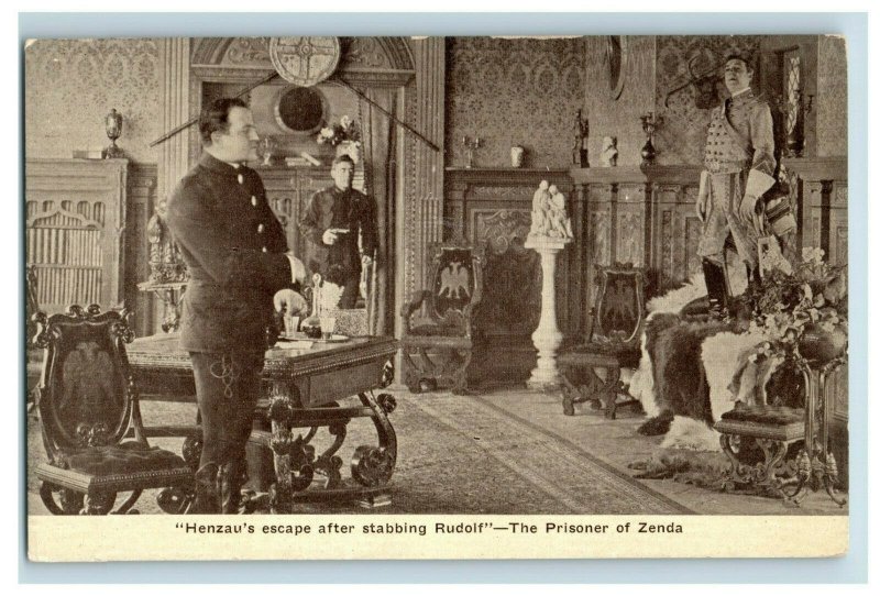 1913 James K. Hackett The Prisoner of Zenda Advertising Postcard P172