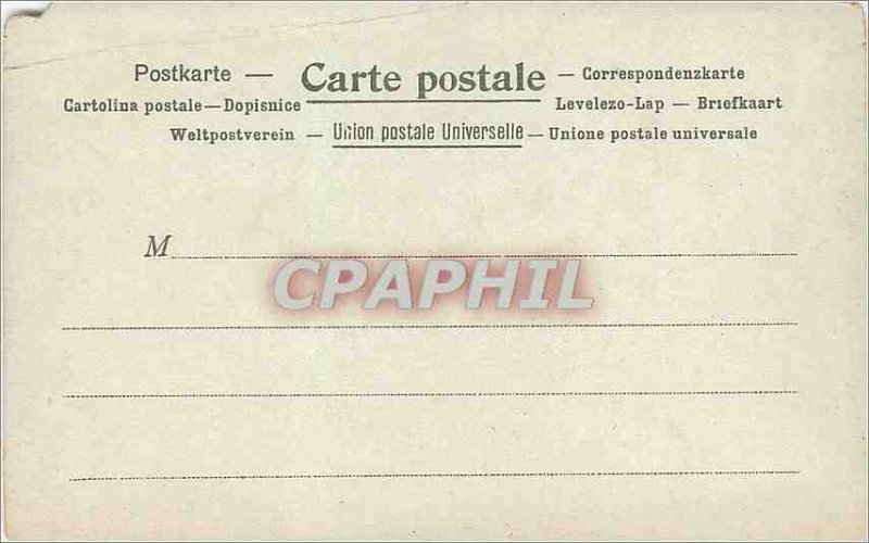 Old Postcard La Poste in France Mouchon Postman