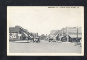 MALDEN MISSOURI DOWNTOWN MADISON STREET SCENE OLD CARS VINTAGE POSTCARD