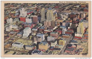 Heart of OKLAHOMA CITY, Oklahoma, PU-1948