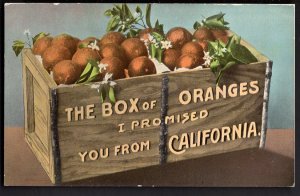 32620) California The Box of Oranges I promised you from California Divided Back