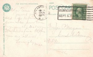 Vintage Postcard 1920 Dennis Marlborough-Blenheim Hotels Night Atlantic City NJ