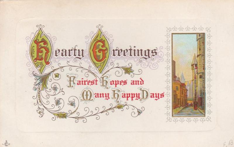 Hearty Greetings and Fairest Hopes from Homer NY, New York - pm 1912 - DB