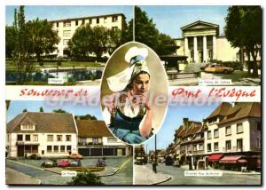 Modern Postcard Pont L'Eveque hospital courthouse the High Street St Michel s...