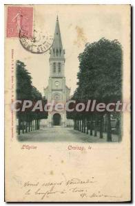 Postcard Old Church Croissy