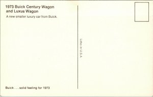 Vintage 1973 Buick Century Wagon and Luxus Wagon Advertising Postcard