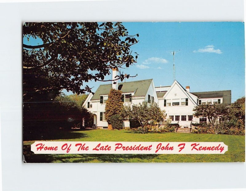 Postcard Home of the Late President John F. Kennedy Cape Cod Massachusetts USA